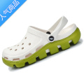 SUNTEK2023新款迪特厚底沙滩鞋情侣洞洞鞋女鞋男鞋夏季防滑大码凉鞋拖鞋 珠光白 43=内长270mm