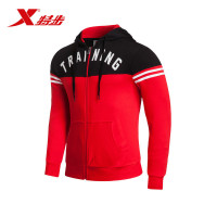 特步（Xtep）男子时尚上衣秋季新款舒适休闲运动服连帽轻便外套