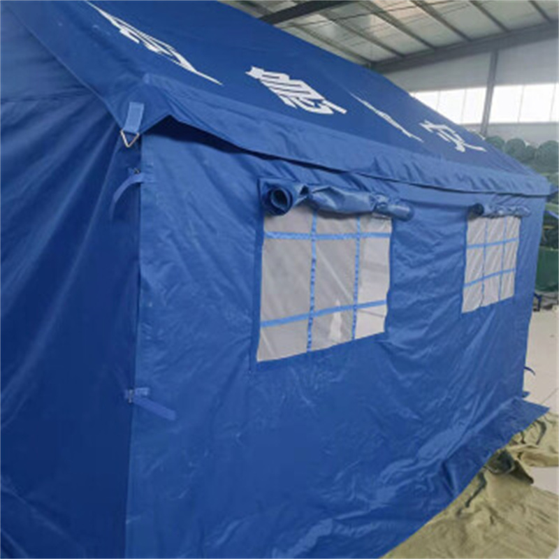 环杰应急救灾帐篷3237m隔离检查棚物资防汛棚蓝色国标单帐篷