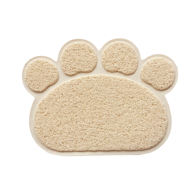 米白色(PVC环保材质) 小号(30*40cm) 猫砂垫宠物脚垫猫砂盆防带出垫子蹭脚垫防滑防溅垫猫咪地垫猫笼垫