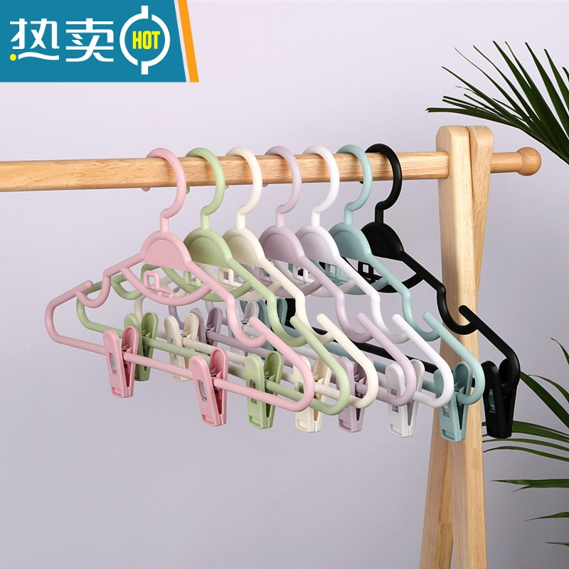 敬平防滑塑料裤夹多功能裤架裤夹子多层裤挂jk裙夹内衣夹套装衣架