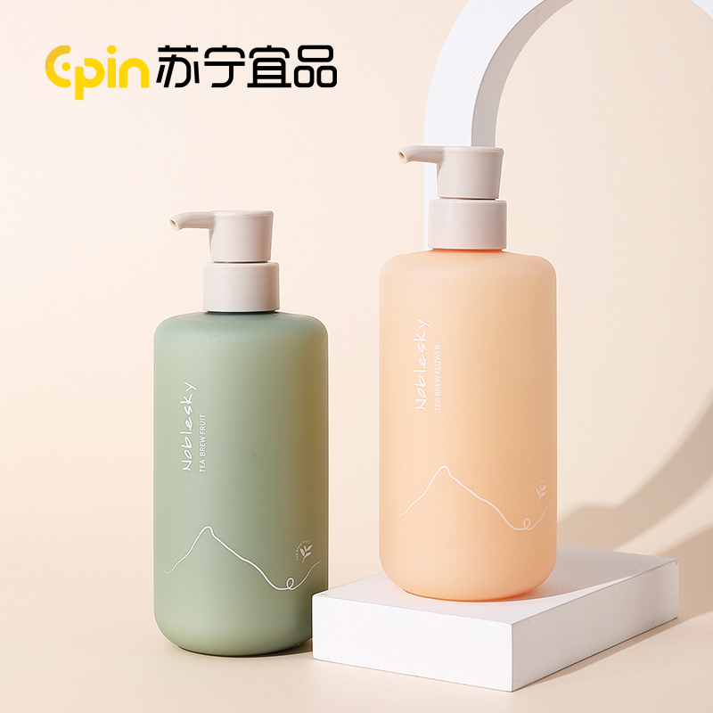 苏宁宜品NobleSky氨基酸沐浴露450ml玻尿酸持久留香后背滋润沐浴液男女焕白除螨