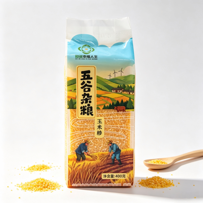 和谐幸福人生 玉米糁 400g 袋高清大图