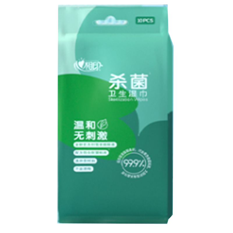 心相印(Mind Act Upon Mind) 心相印湿巾 卫生99.9%杀菌湿巾 10片/12包
