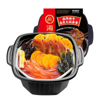 海底捞香辣素食自煮火锅400g*2+麻辣嫩牛自煮火锅415g+脆爽牛肚自煮火锅415g 两荤两素