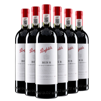 【悠酒源】原瓶进口红酒 澳大利亚奔富BIN8赤霞珠设拉子干红葡萄酒750ml六支装【TWE正品行货】