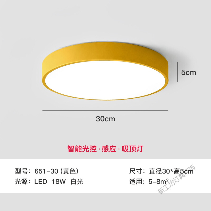 苏宁放心购 人体感应灯家用过道声控灯雷达智能灯楼道楼梯入户走廊led吸顶灯