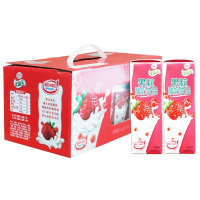 伊利优酸乳果粒酸奶饮品245ml*12 草莓味 果味大果粒酸牛奶饮料整箱 包邮