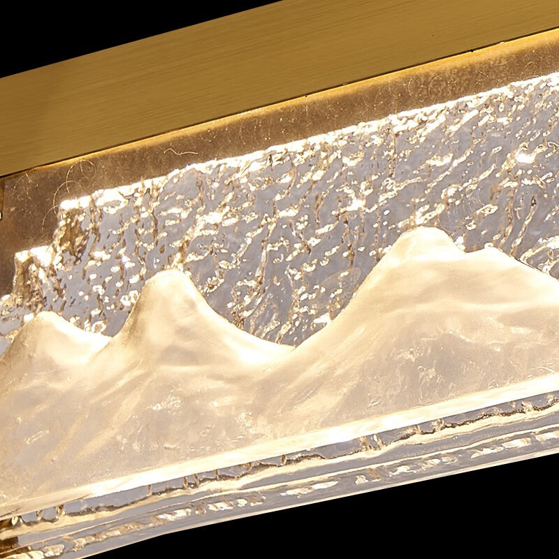 觅物餐吊灯极简轻奢风高级感餐厅灯具新款一字长条网红吧台茶室吊灯