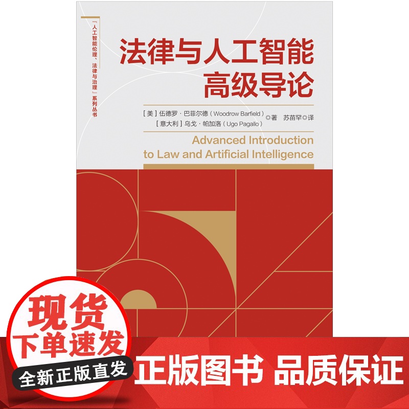 法律与人工智能高级导论 人工智能伦理法律与治理系列丛书上海人民出版社AI算法高清大图