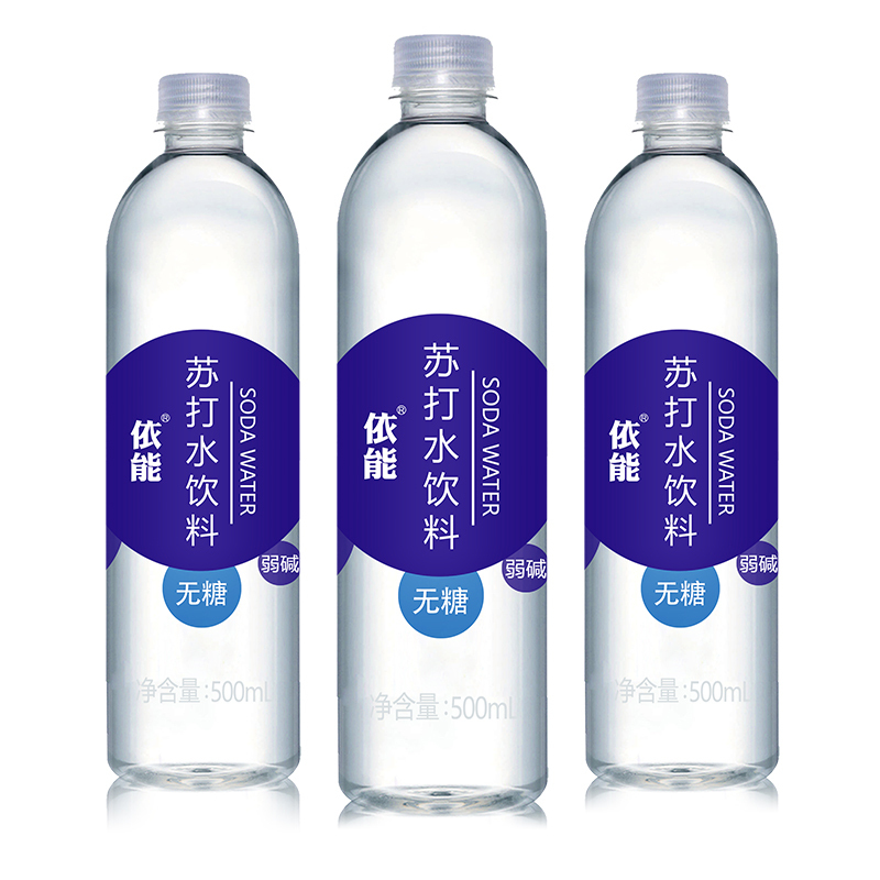依能 加锌 无糖无汽弱碱 苏打水饮料 500ml*24瓶