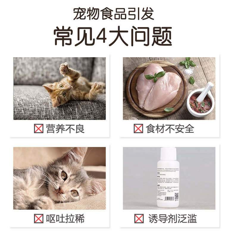 顽皮Happy100宠物零食 猫用鸡肉鲜封包 添加三文鱼70g*12
