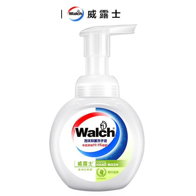 威露士(Walch) 青柠盈润 泡沫抑菌 洗手液 225ml (单位:瓶)