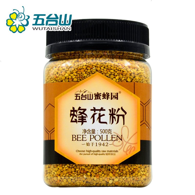 五台山蜜蜂园蜂花粉500g 农家无破壁百花蜂花粉 食用花粉非花粉片