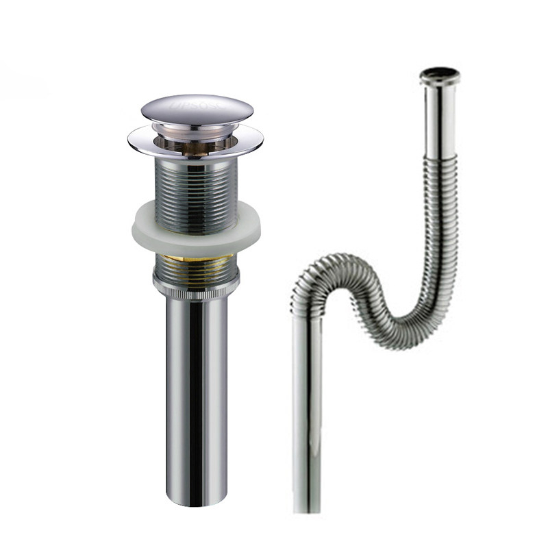 洗脸盆下水器弹跳式面盆洗手盆池按压台盆闪电客下水管配件防臭排水管