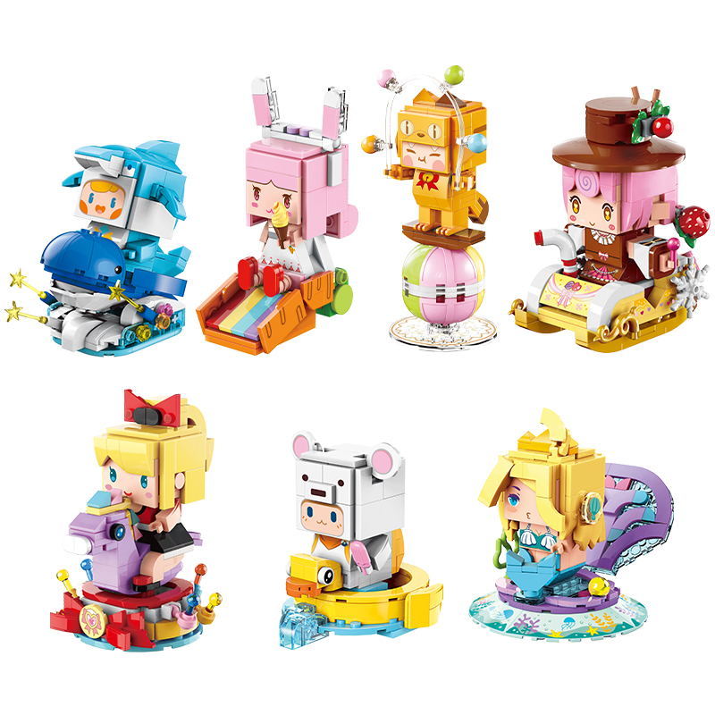 迷你乐园盲盒 我的迷你世界盲盒乐高积木玩具益智拼装手办小颗粒桌面