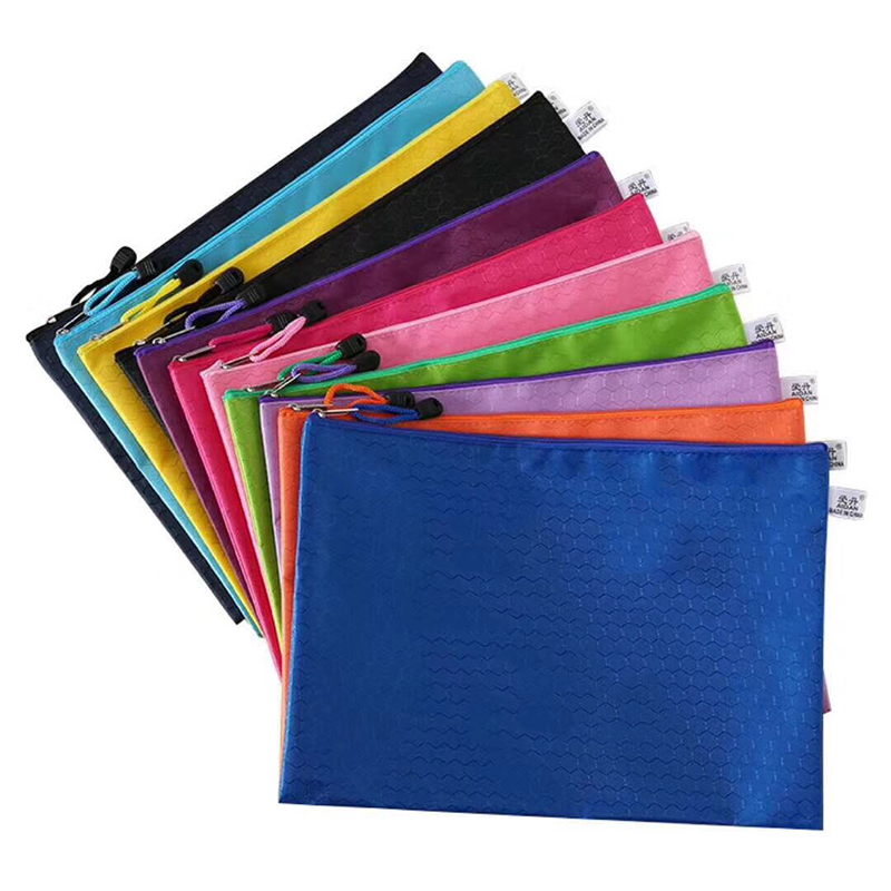 a4手提文件袋 防水牛津布拉链袋