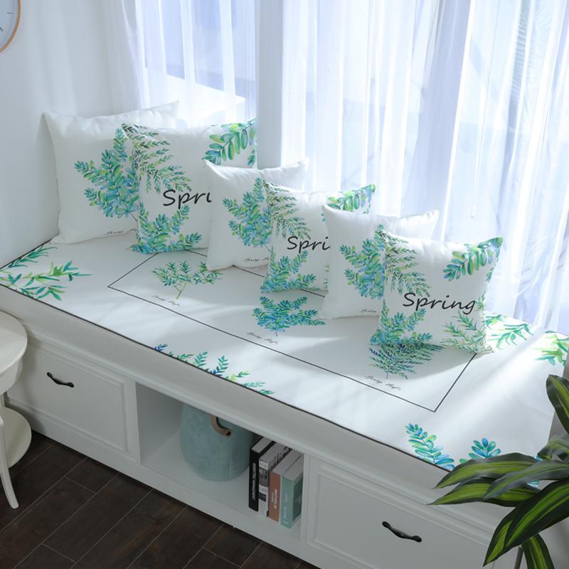 BONJEAN高密度海绵北欧飘窗垫窗台垫定做印花风沙发垫阳台榻榻米垫 清寻8cm飘窗垫