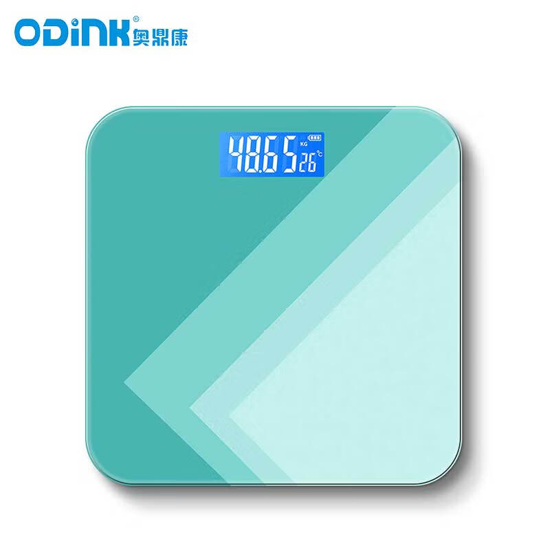 奥鼎康(ODINK) 体重秤(电池款)体重秤体脂秤 A-KD51 浅绿色