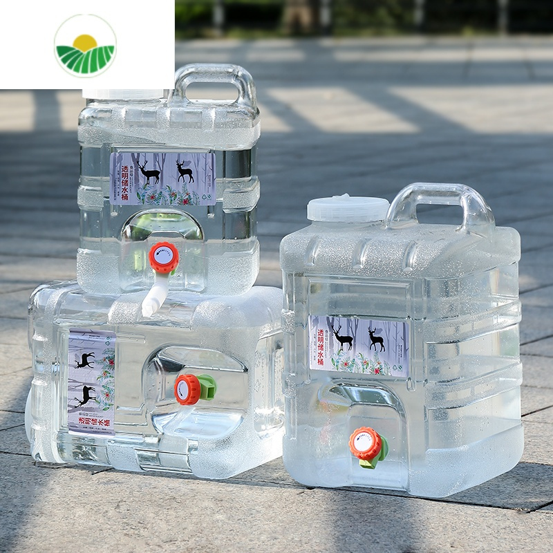 三维工匠户外纯净矿泉水空桶pc装山泉饮用带水龙头家用储水桶车载箱10