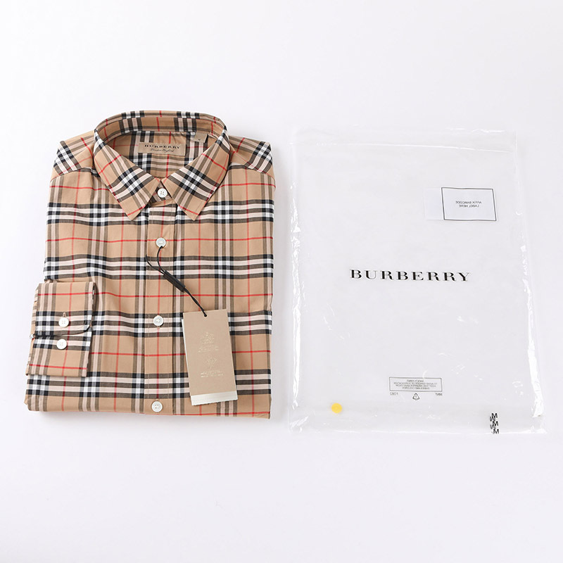 春夏新款 Burberry 博柏利男士驼色混纺长袖衬衫男士长袖衬衫报价 参数 图片 视频 怎么样 问答 苏宁易购