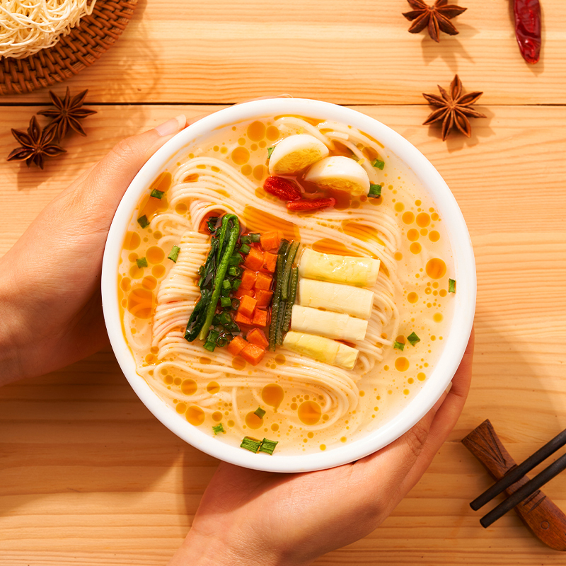 食城记小面速食方便面非油炸泡面桶装整箱酸辣面6桶