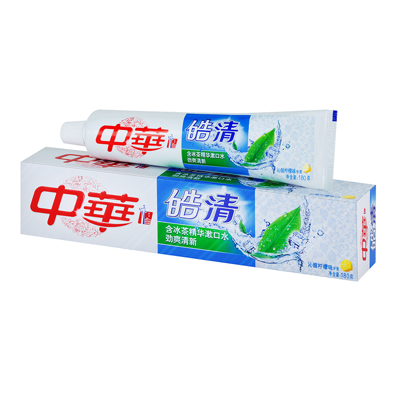 中华 (Zhong Hua) 皓清牙膏 沁醒柠檬味180g[联合利华]