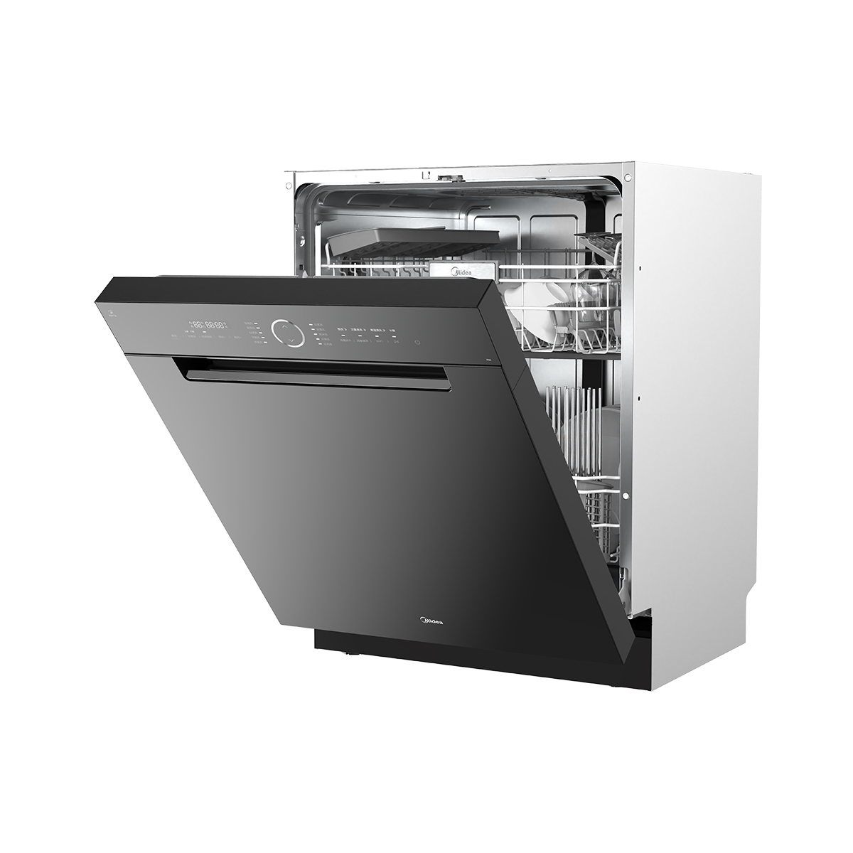 美的(Midea)13套家用嵌入式全自动洗碗机P60远红外热风烘干UV消毒除菌降噪长效鲜存智能洗碗机高清大图