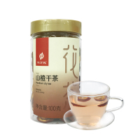 华方苑直销无核山楂干片泡茶养生100g透明罐装代用花草茶