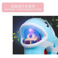 捷光玩具 儿童海豚泡泡枪玩具全自动网红抖音同款电动吹泡泡枪手 [蓝色海豚泡泡机]