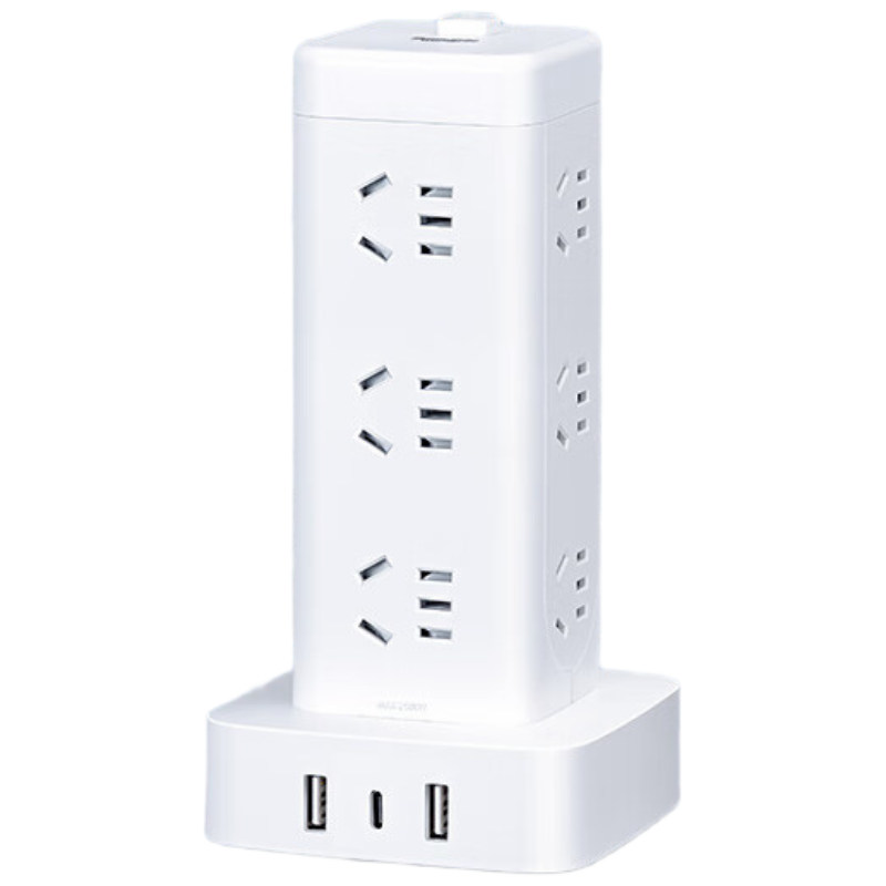 德力西(DELIXI)PDU机柜桌面电竞插座/插线板/插排/排插/接线板/拖线板 8位总控开关全长1.8米