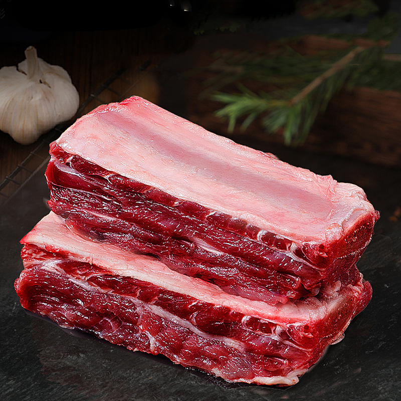 货出六盘 宁夏西吉 谷草饲喂养 六盘山牛肉 精品黄牛牛排骨切块2斤
