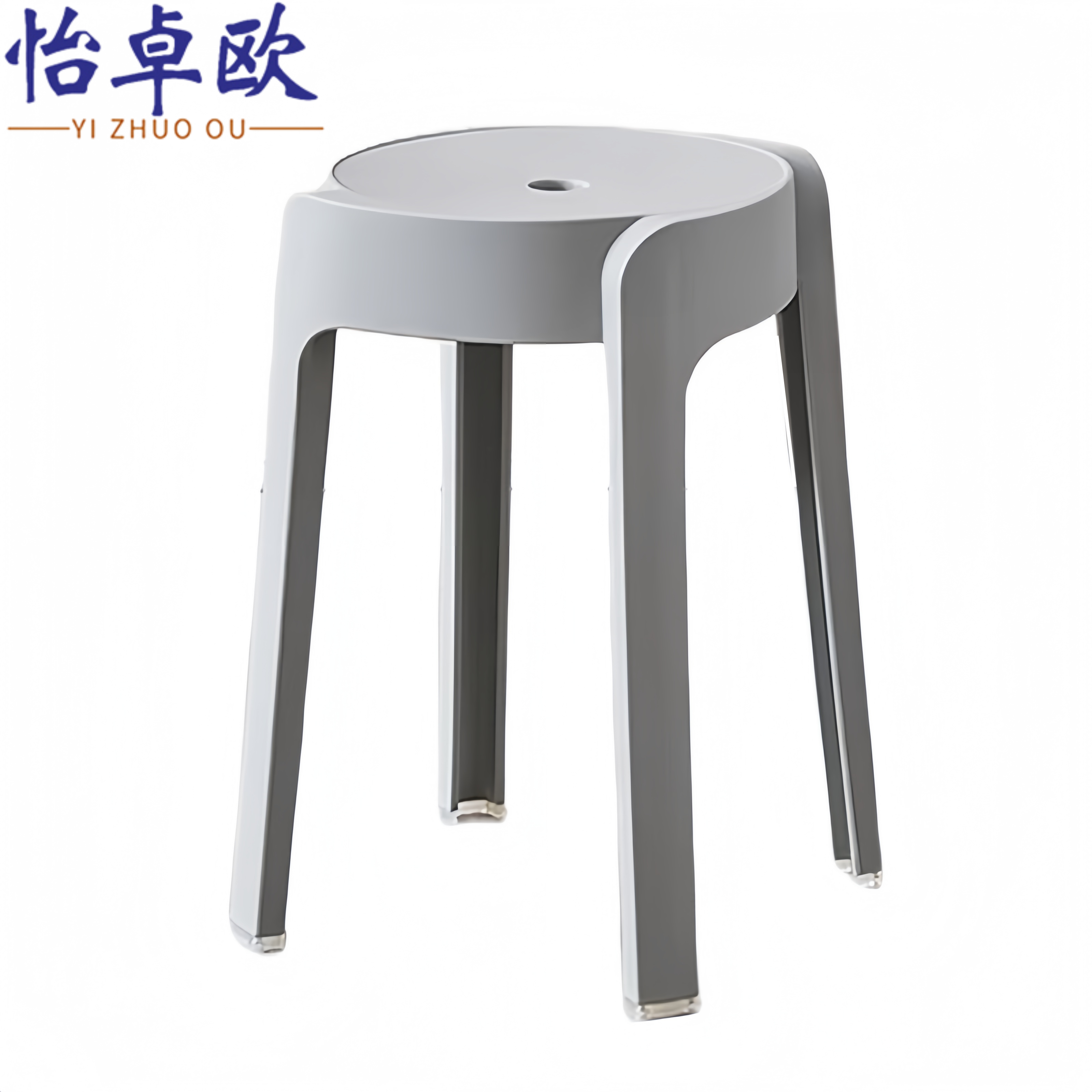 怡卓欧凳子塑料凳高清大图