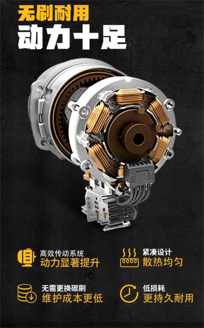 得伟20V锂电无刷角磨机两电一充DCG405-6X2套高清大图