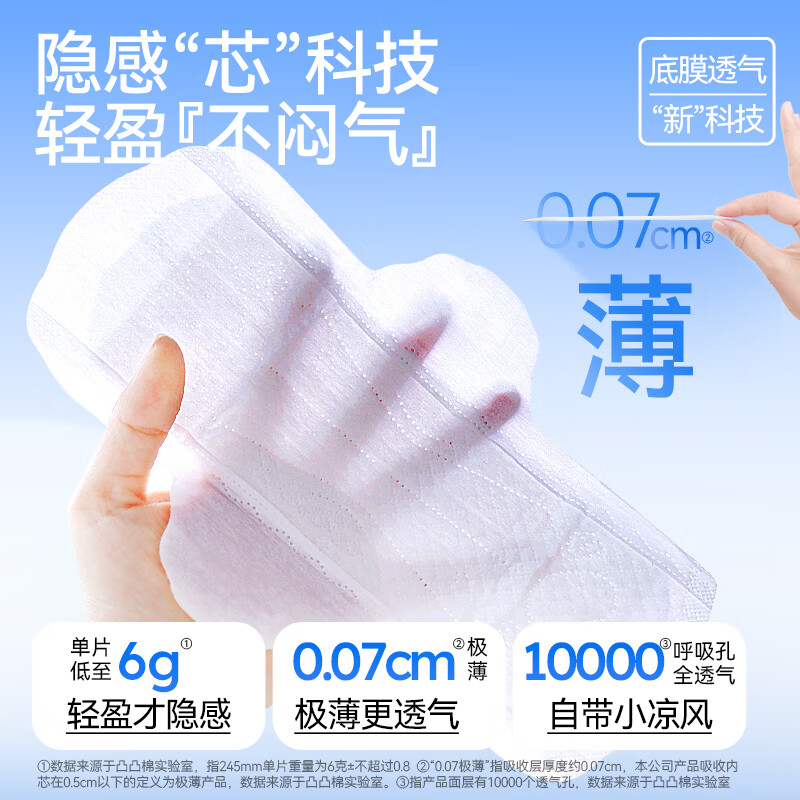 凸凸棉卫生巾日夜组合4包26片超薄瞬吸棉柔姨妈巾套装高清大图