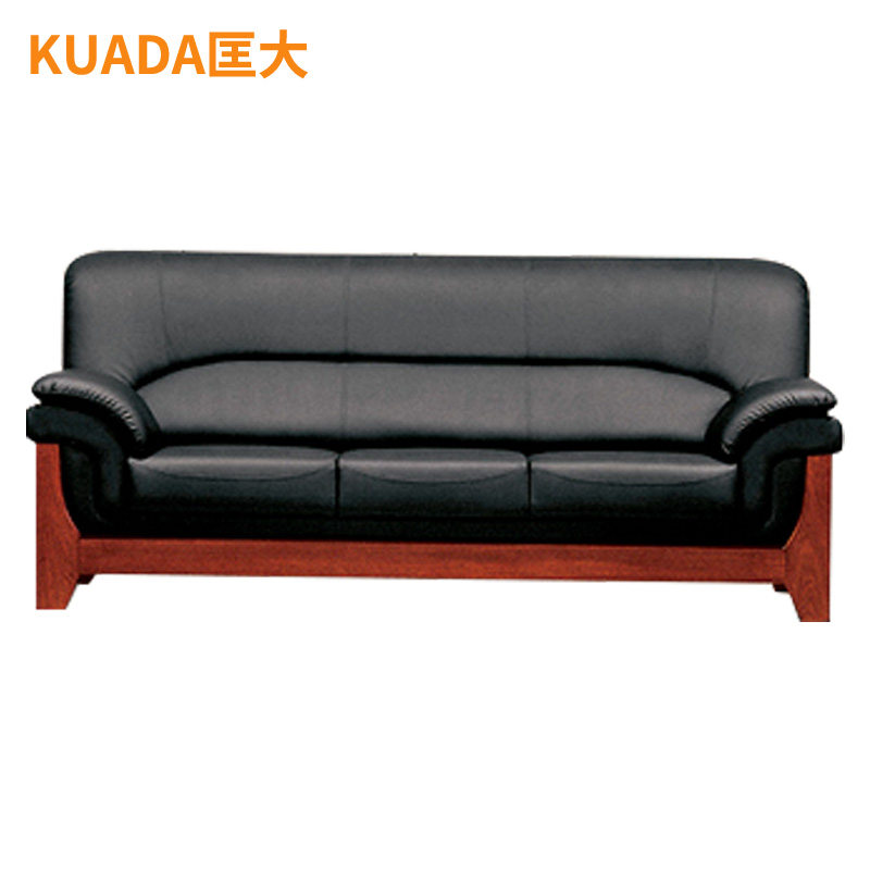 匡大 办公沙发皮艺商务沙发三人位KD-E030高清大图