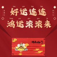 [苏宁宜品]贺新年一次性防护口罩 多种款式选择