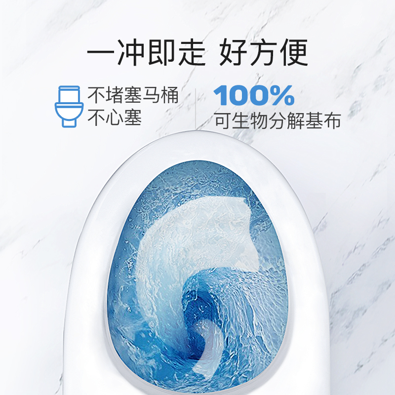 [补贴10%]生活湿厕纸家庭实惠装80抽男女性私处湿巾如厕擦屁股湿手纸巾 M码优惠款80抽*3包高清大图