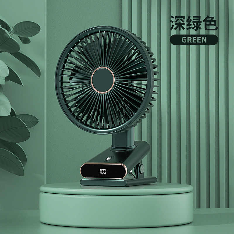 新款8寸100档 氛围灯香薰夹子挂壁桌面三合一数显多功能桌面扇
