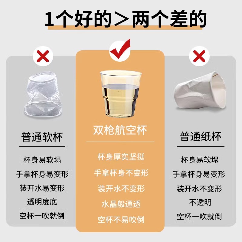 双枪一次性航空杯DY51006高清大图