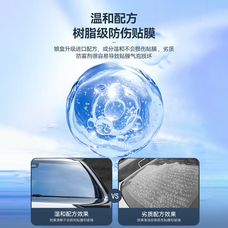 后视镜防雨水神器防雾剂汽车挡风玻璃长效除雾下雨天雨膜驱水喷剂