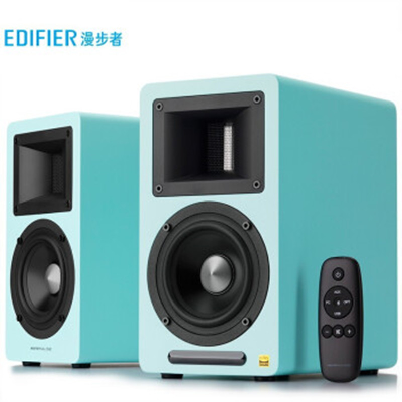 EDIFIER/漫步者 AIRPULSE A80无线蓝牙HIFI书架式有源音箱低音炮 蓝色 蓝色