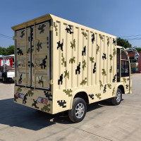 果途（GUOTU）电动观光车2座封闭厢货车5000瓦+72v150ah*9只铅酸电池刹车助力