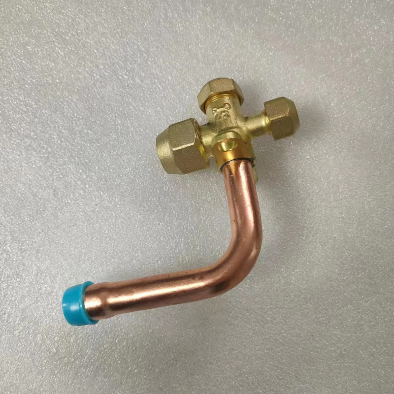 帮客材配 全新原件 空调外机截止阀 三通 低压弯管 4分弯管 12.7mm R410A变频 收前验货高清大图