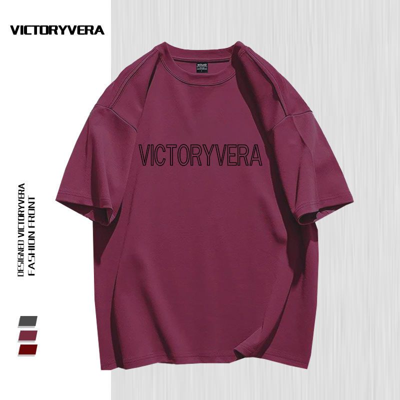 VICTORYVERA学生盐系嘻哈印花短袖t恤女夏新款宽松休闲上衣ins潮