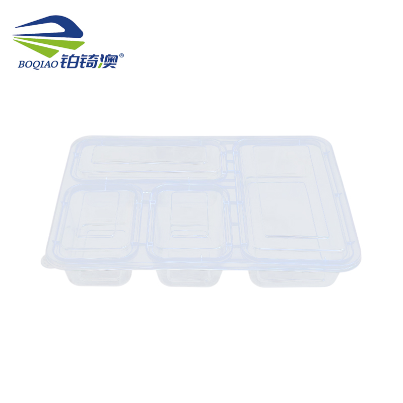 铂锜澳一次性餐盒四格150套/箱25*8.2*5cm高清大图