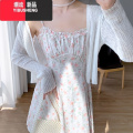 YIBUSHENG茶歇法式碎花吊带连衣裙女装2024年新款小个子季裙子两款I款两