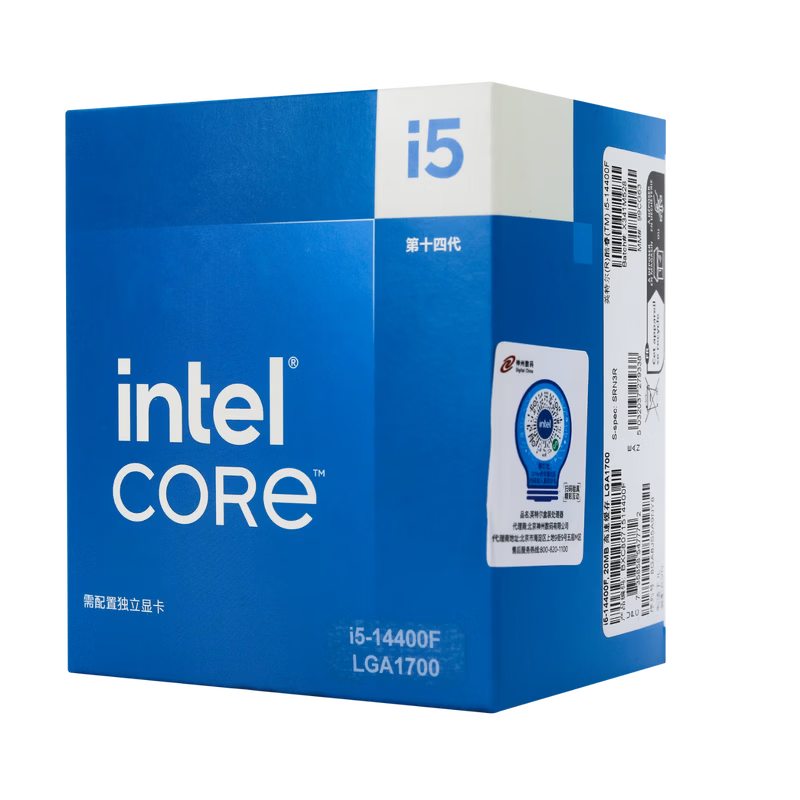 i5-4400F盒装CPU处理器 全新盒装正品酷睿i5-14400F 10核心16线程台式电脑CPU处理器高清大图
