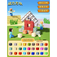 2025新款我的磁力世界方块磁吸磁铁积木男孩拼搭全套益智DIY玩具六一儿童节