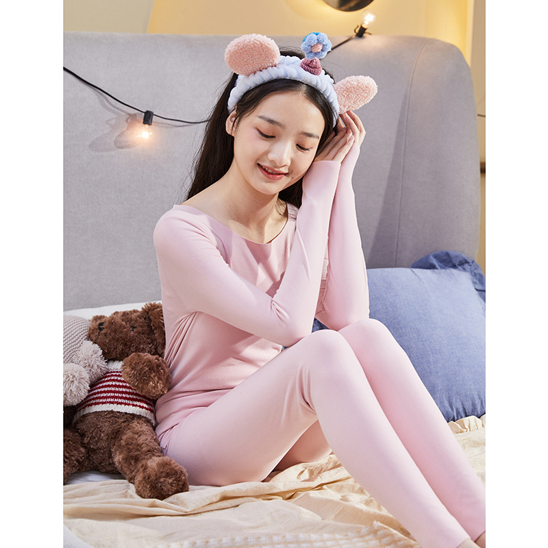 唐狮秋冬新款保暖内衣女秋衣秋裤薄款修身内穿打底棉毛衫